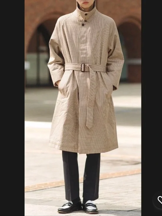 NWOT JW Anderson x Uniqlo plaid trench coat - Picture 2 of 12